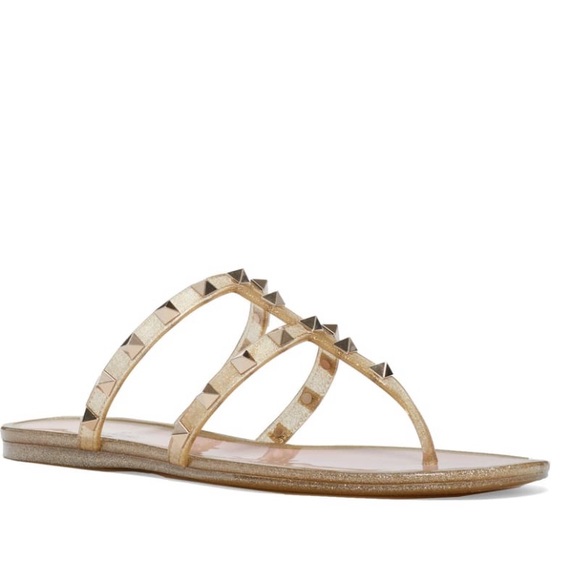 COPY - NWT Valentino Rockstud Gold Jelly Slides - Picture 16 of 16